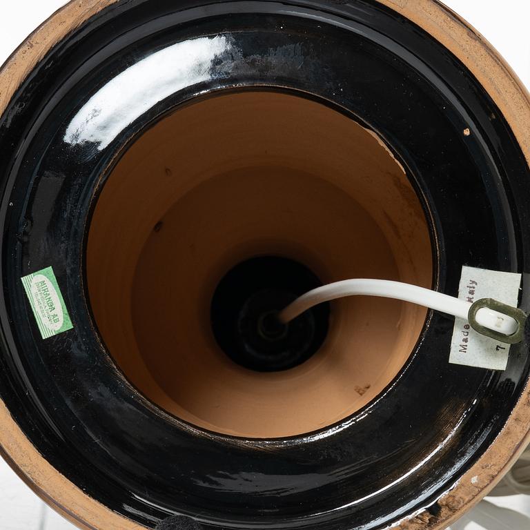 Bordslampor, ett par, Bitossi/Miranda, 1900-talets senare del.