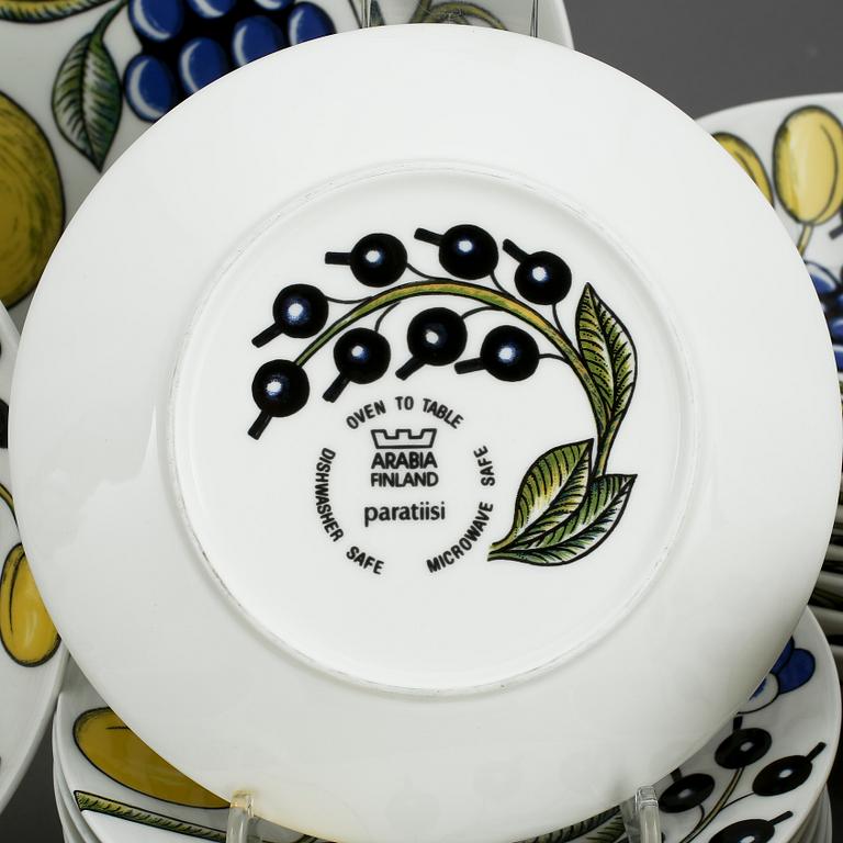 SERVIS, 26 delar, porslin, "Paratiisi", Birger Kaipiainen, Arabia.
