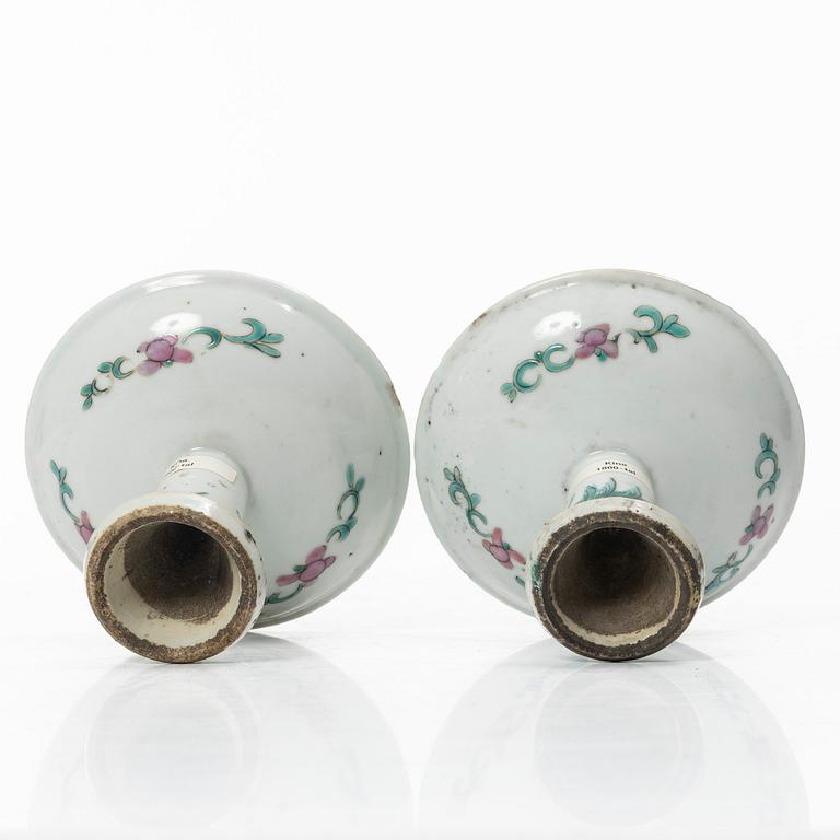 Stemcups, ett par, Kina, Qingdynastin, 1800-tal.