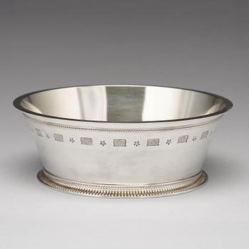 Wiwen Nilsson, skål, Lund 1945, sterling, delvis förgylld.