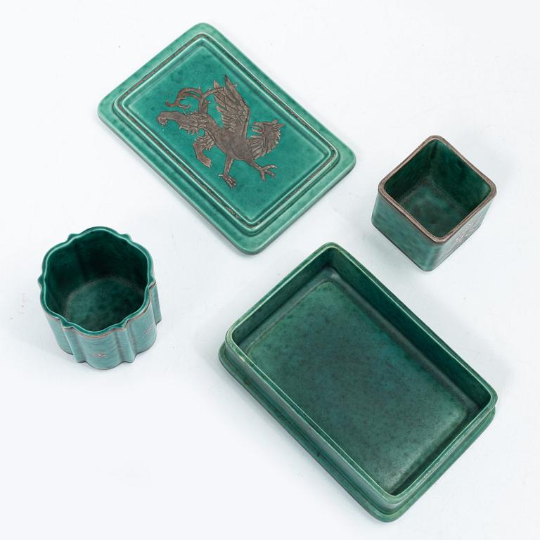 Wilhelm Kåge, “Argenta”, 6 pieces, Gustavsberg.
