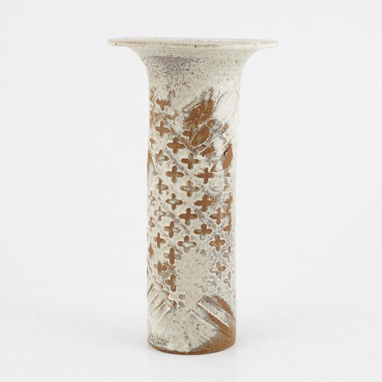 Lisa Larson, a unique stoneware vase, dated 1989.