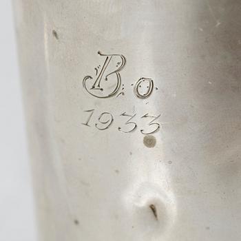 A lot of silver, 8 pieces, including with mark of KG Markströms, Uppsala 1897.