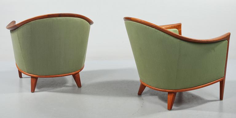 FÅTÖLJER, ett par, Bröderna Andersson, Ekenässjön, 1900-talets andra hälft.