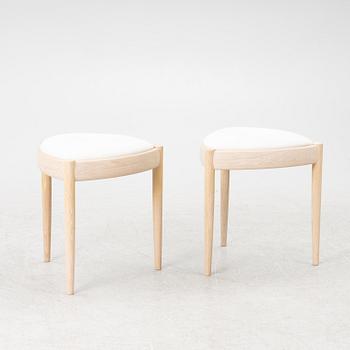 Kai Kristiansen, pallar, ett par, "Uni", Miyazaki Chair Factory, Japan.