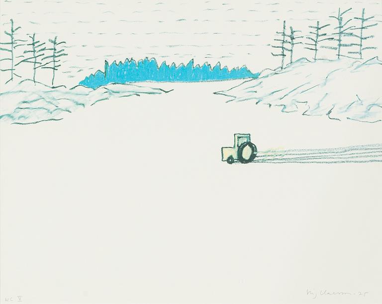 Slas (Stig Claesson), Traktor på åkern.
