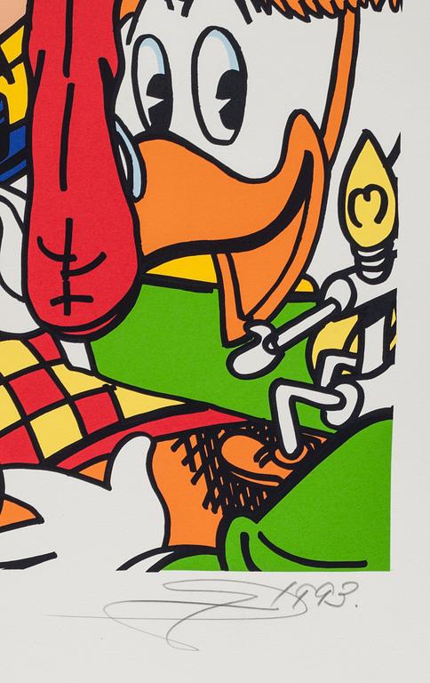 GUDMUNDUR ERRÓ, färgserigrafi, signerad 1993 och numrerad 121/150.