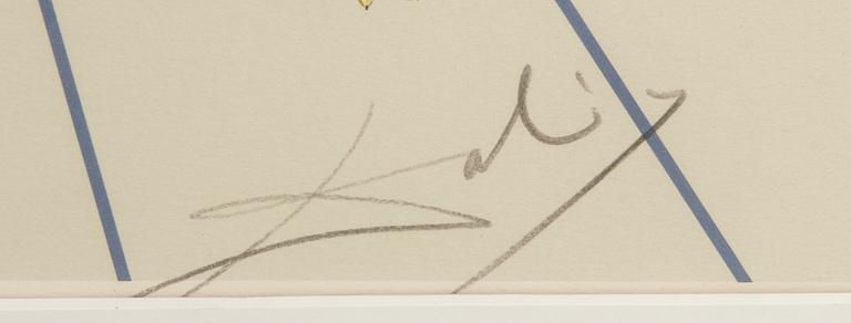 Salvador Dalí, after lithograph printed signature and numbered 2507/5000.