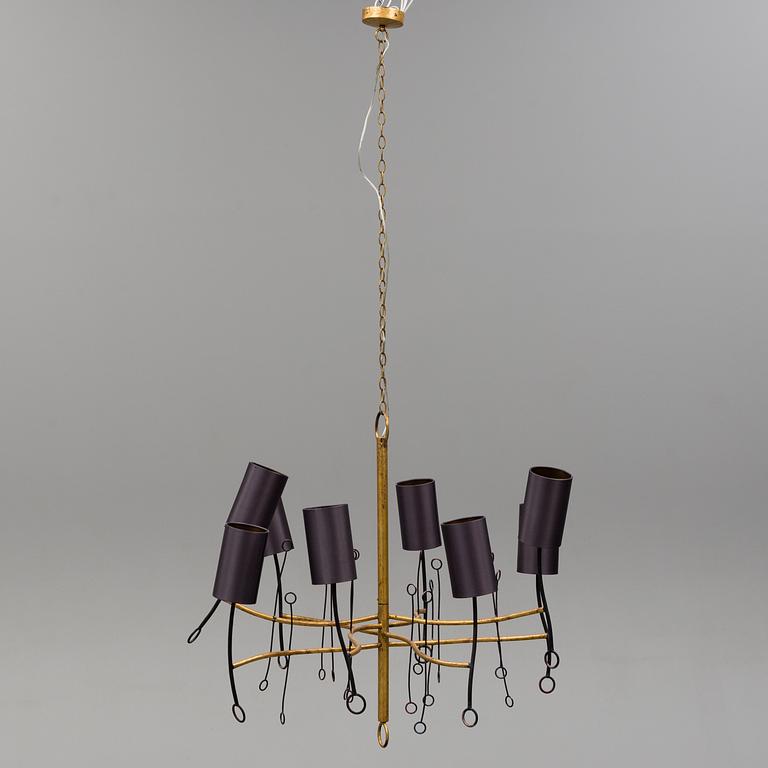 A "Lollipop Chandelier" ceiling light, by Gareth Devonald Smith, Porta Romana, England, 21st century.