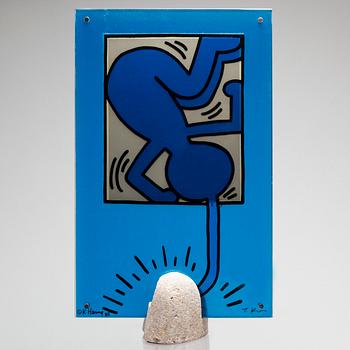 KEITH HARING & TOSHIYUKI KITA, bordslampa, för Kreon, 1988.