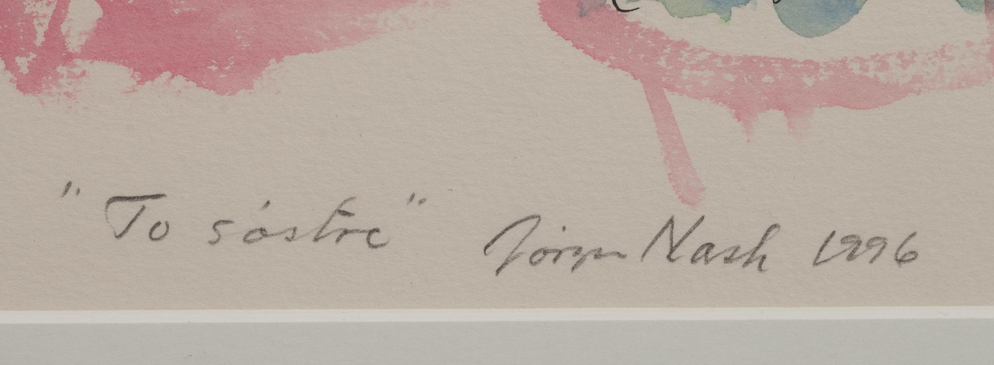 JÖRGEN NASH, akvarell. Signerad och daterad 1996.