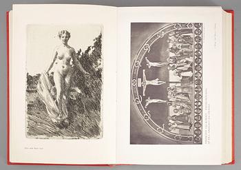 BOK MED ETSNING AV ANDERS ZORN, "Ord och Bild", Wahlström & Widstrand, 1910.