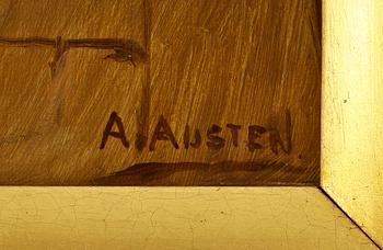 ALEXANDER AUSTEN, olja på duk, sign. Omkring sekelskiftet 1800/1900.