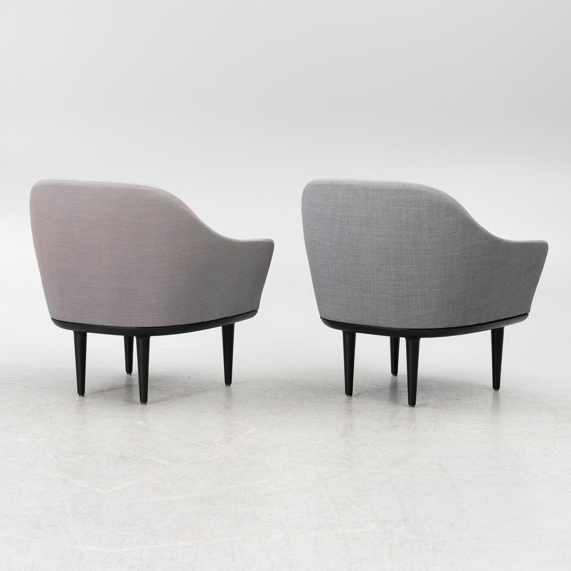 Stellar Works, fåtöljer, 2 st, "Lunar lounge chair", samtida.
