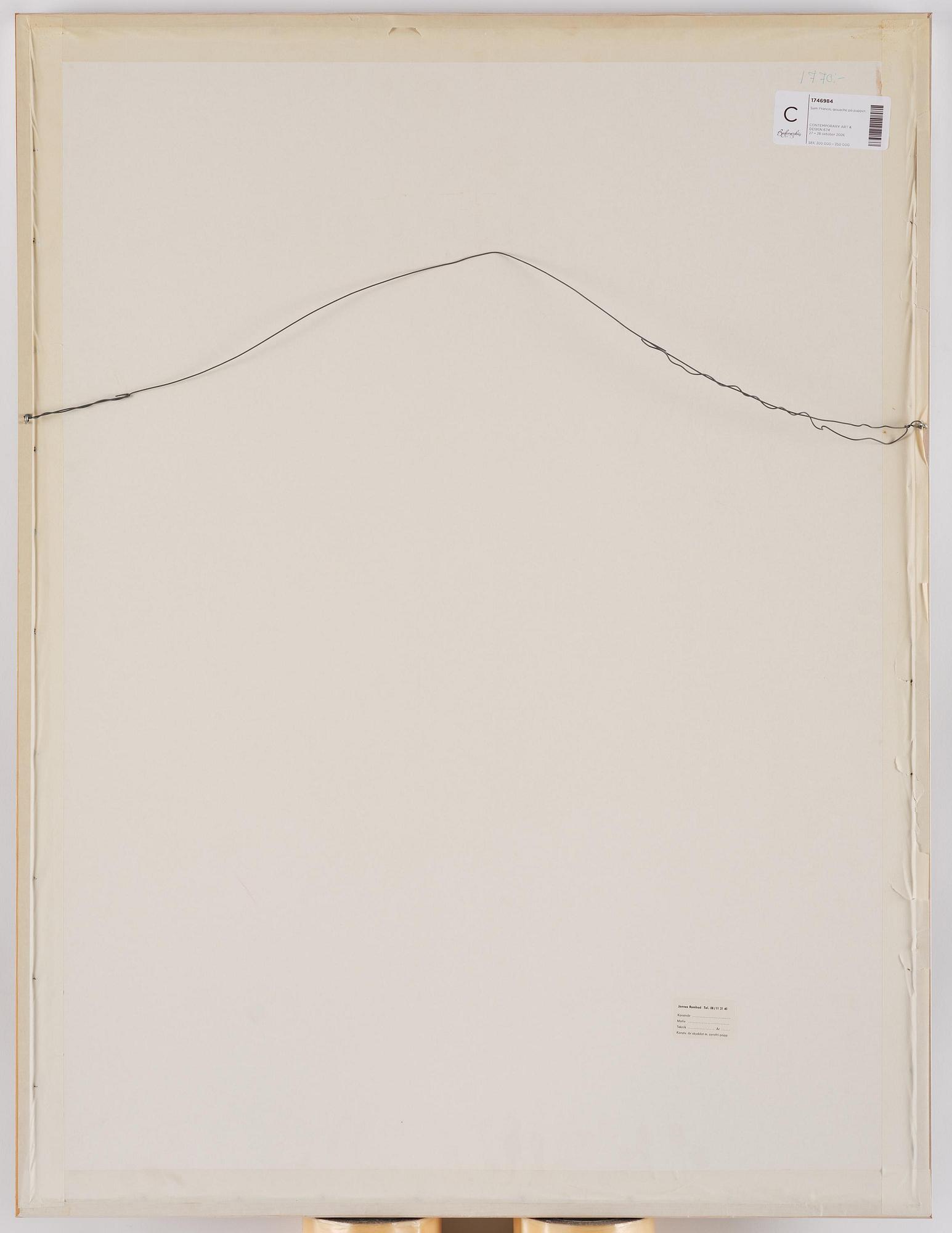 Sam Francis, Untitled.
