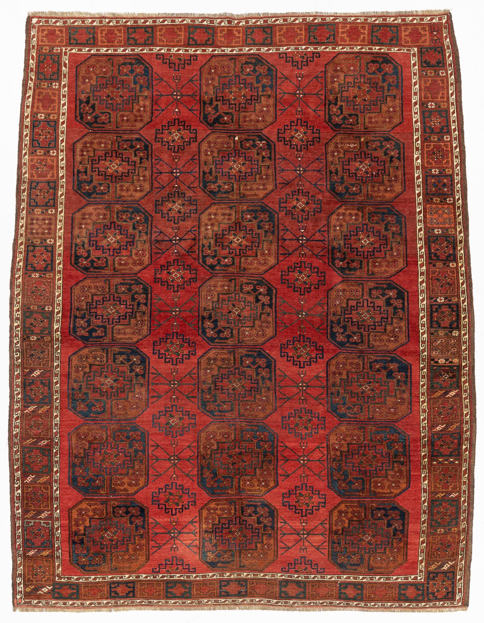 An Antique Ersari carpet, ca 292 x 203 - 226 cm.