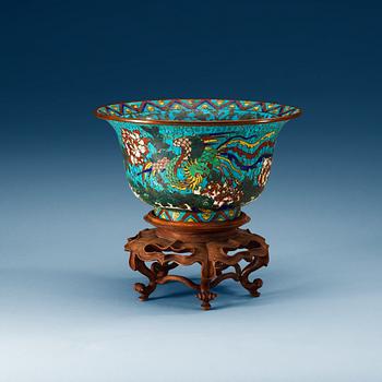 1281. SKÅL, cloisonne, Ming dynasti, 1600-tal.