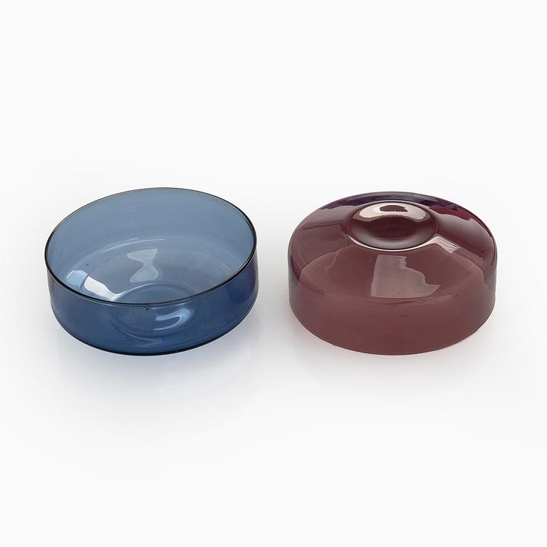 Timo Sarpaneva, dessertskålar 12 st samt skål, i-serien, Iittala, Finland.