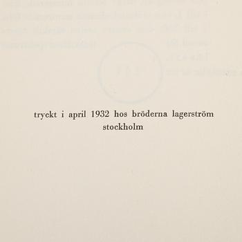 BOK, Gunnar Ekelöf: Sent på jorden. Dikter, Stockholm, 1932.