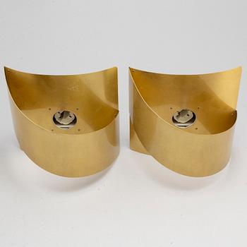 A pair of "Band" wall lamps by Peter Celsing for Falkenbergs belysning.