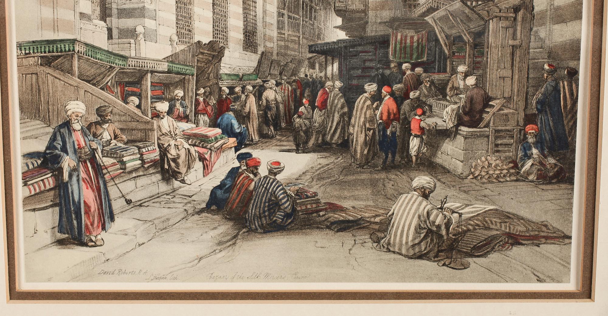 DAVID ROBERTS, efter, litografiskt tryck, omkring år 1900.