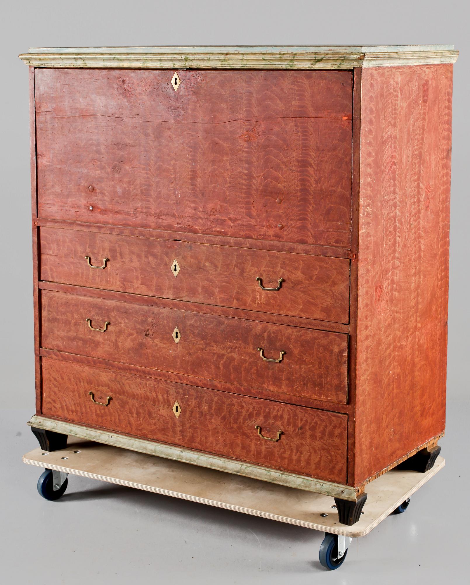 CHIFFONJE, allmoge, Hälsingland, 1800-tal.