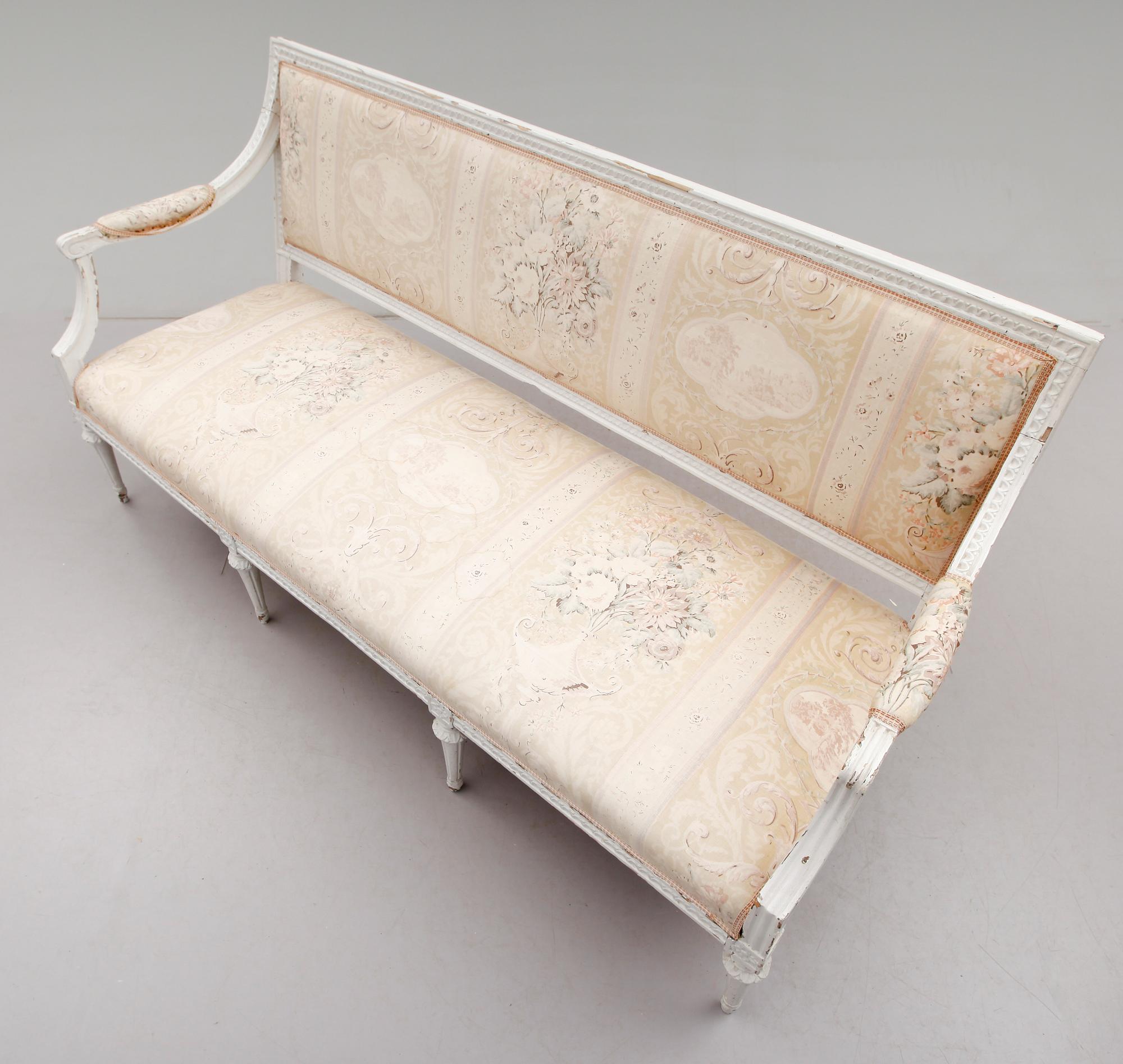SOFFA, gustaviansk, 1700-talets andra hälft.