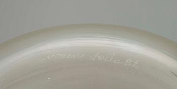 KARAFF SAMT GLAS, 4 st, Venini, sign. och dat. - 82. Italia.