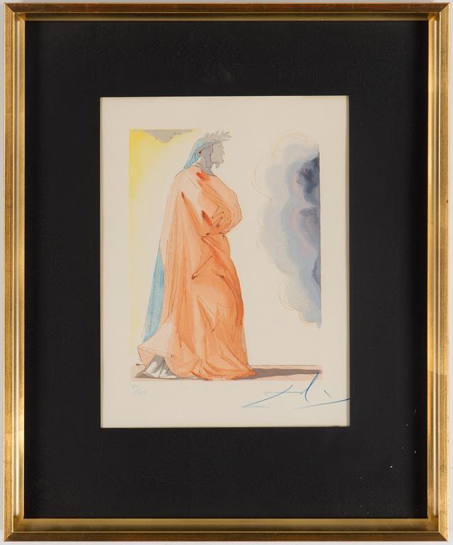 SALVADOR DALÍ, wood-engraving in colours, 1960, signed and numbered 74/150.