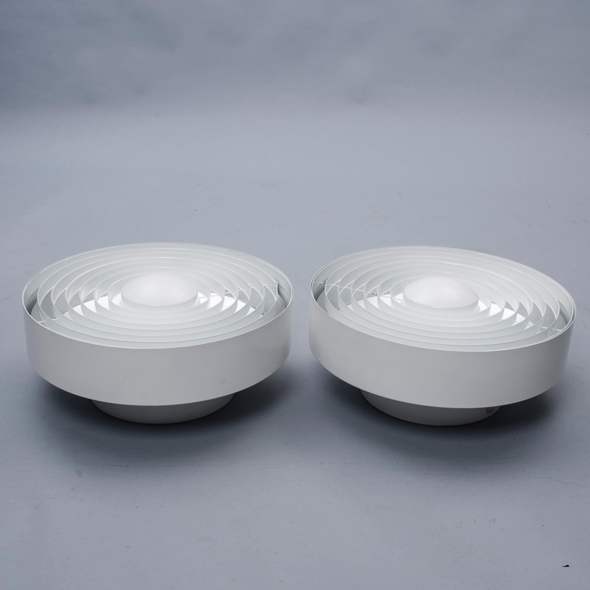 TAKLAMPOR / PLAFONDER, 2 st, Heikki Turunen, Orno, Finland 1900-talets slut.