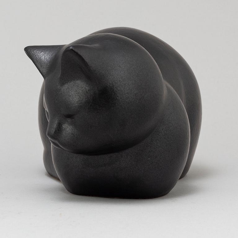 LISA LARSON, a 'Moses' cat stoneware figurine from K-studion, Gustavsberg.