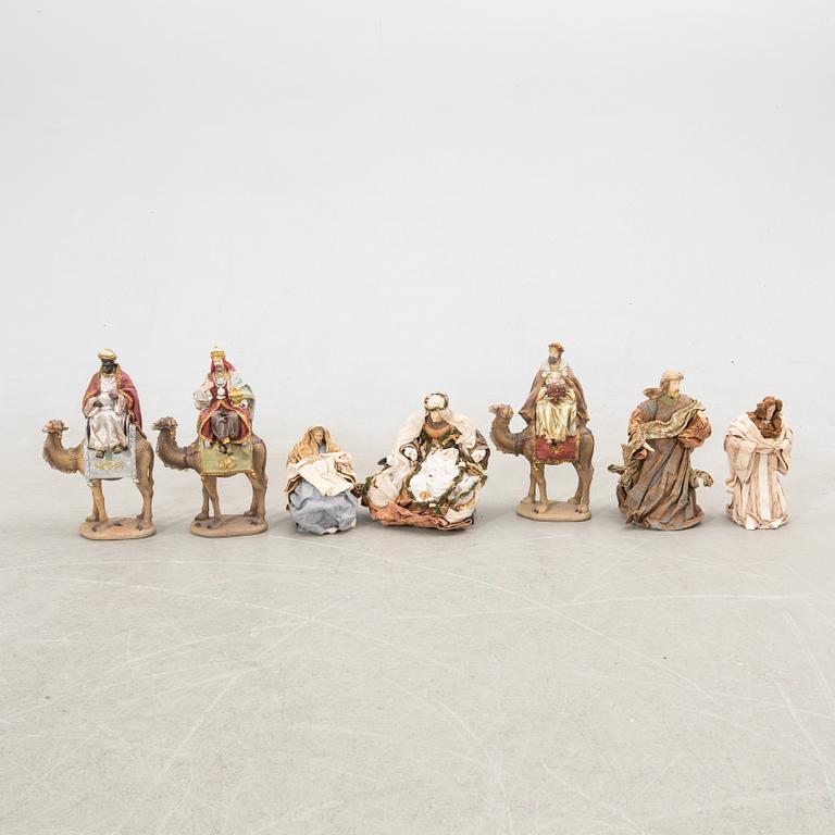 Krubbfigurer 7 st 1900-tal.