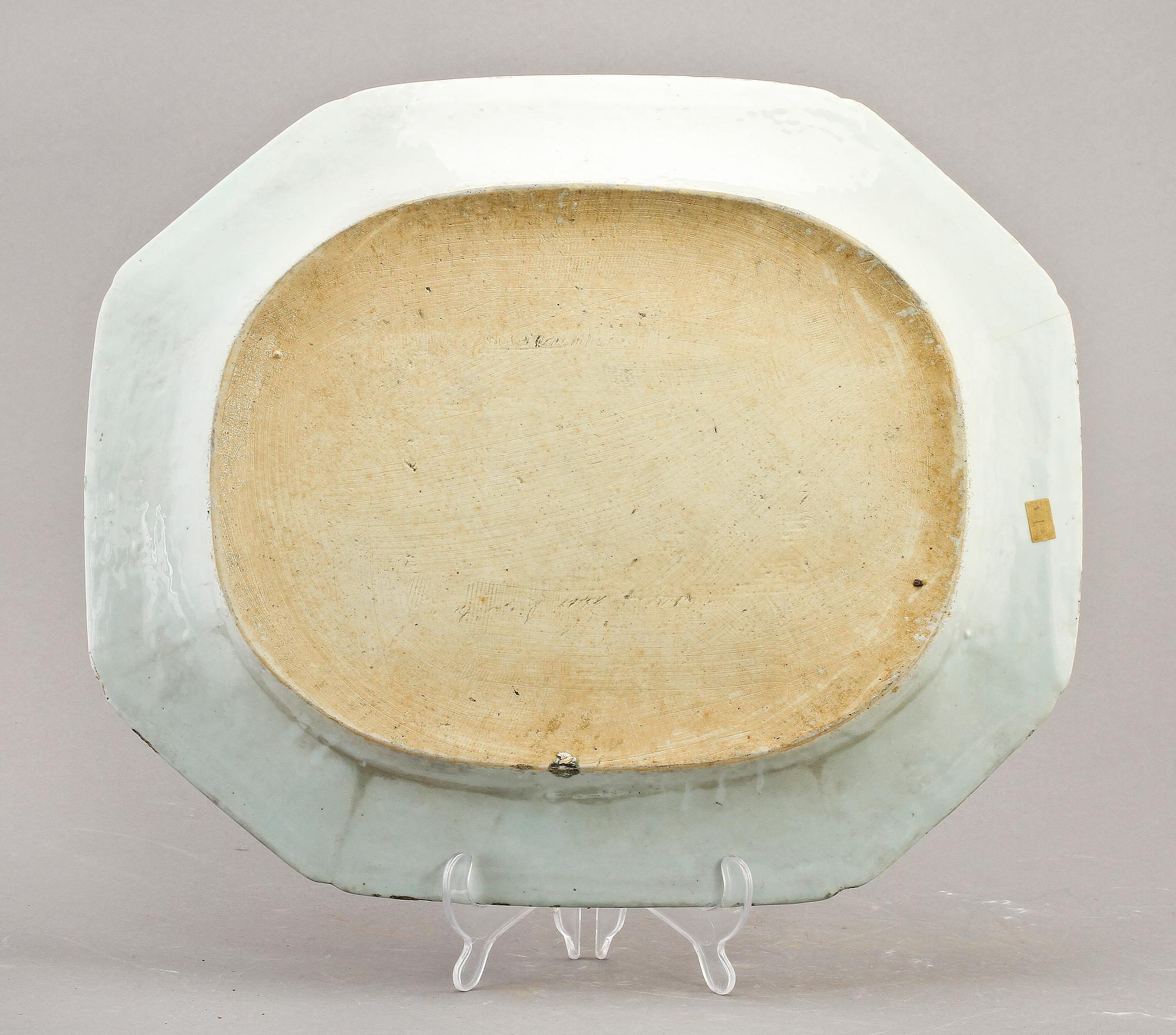 STEKFAT, porslin, Kina, 1700-tal.