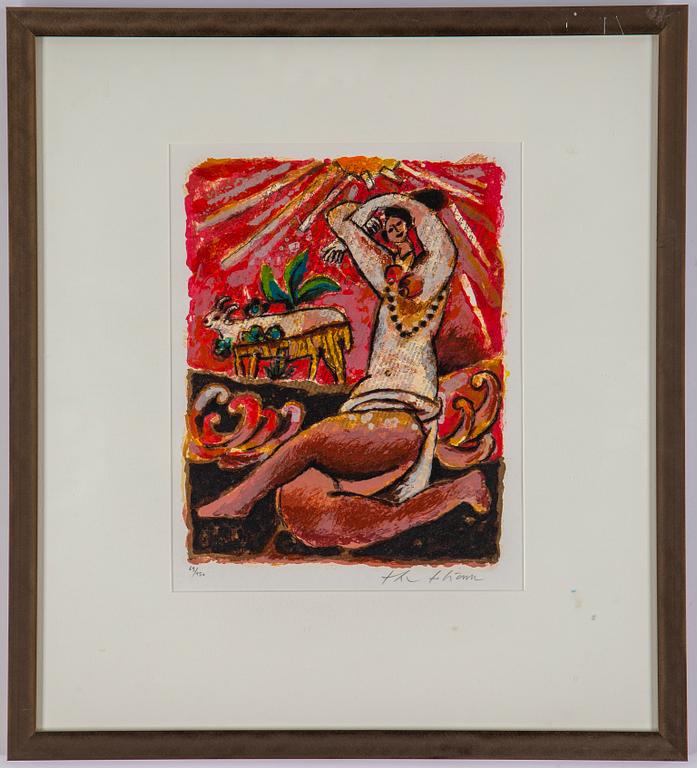 Theo Tobiasse, lithographs in colours, signed 69/150.