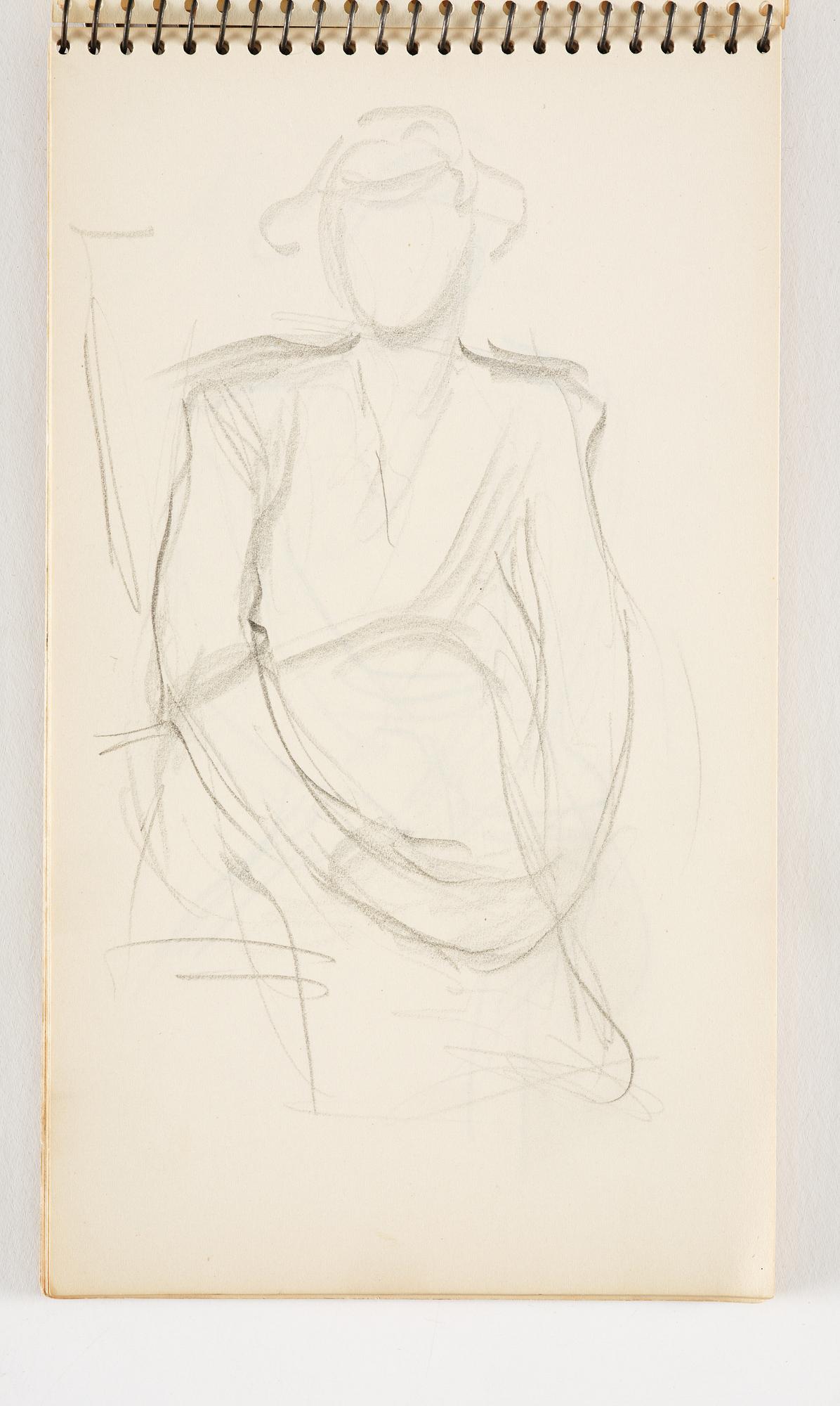 Lotte Laserstein, 4 skissböcker med blyertsteckningar.