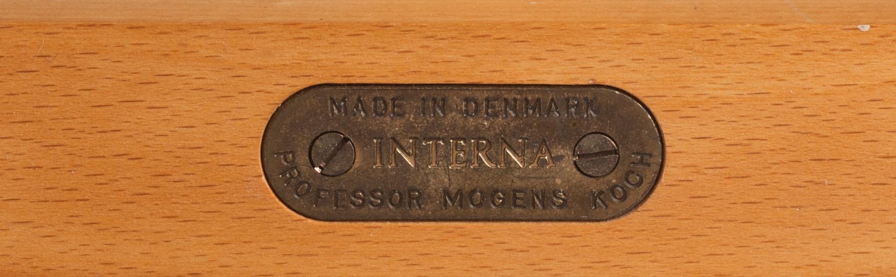 KARMSTOL, Mogens Koch, Interna, Danmark, brickmärkt.