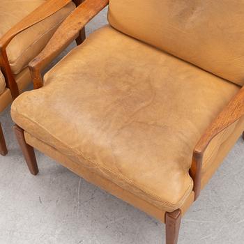 Arne Norell, a pair of "Löven" armchairs, Norell Möbler, Sweden,.