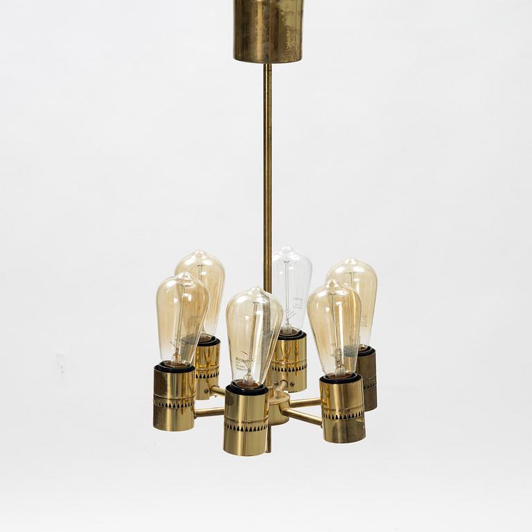 Hans-Agne Jakobsson, a brass ceiling lamp, Hans-Agne Jacobsson AB, Markaryd.