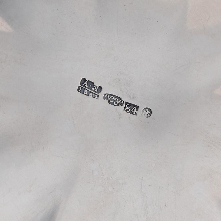 Fruktkorg, silver, oidentifierad mästare, S:t Petersburg 1861,