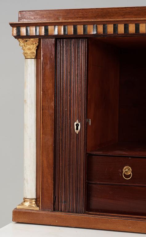 A late Gustavian writing commode by F A Eckstein.