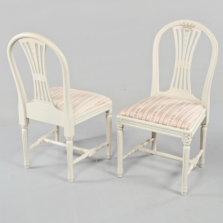 MATGRUPP, 7 delar, gustaviansk stil, 1900-talets andra hälft.