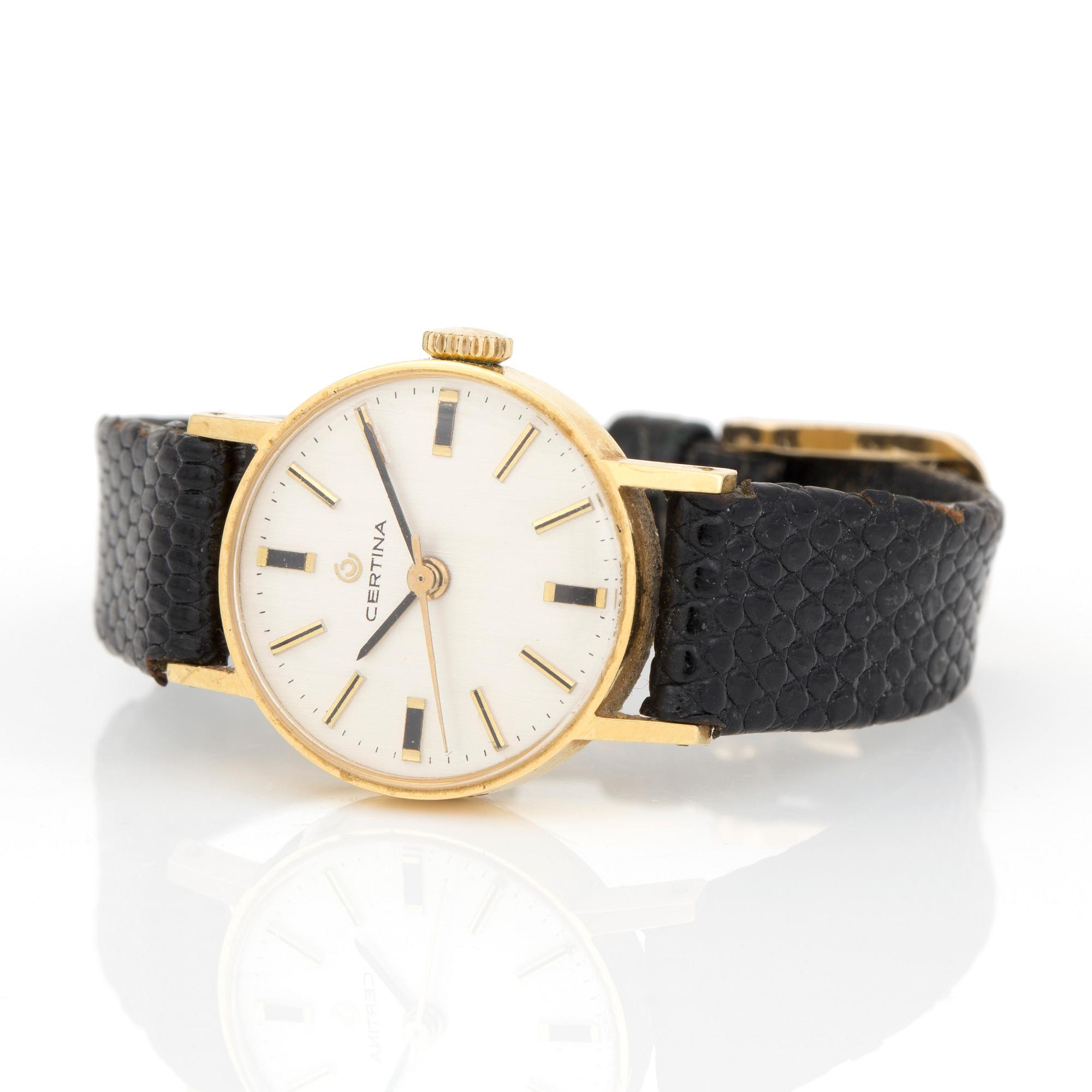 ARMBANDSUR, dam, 18K guld, Certina. Vikt ca 13 g.