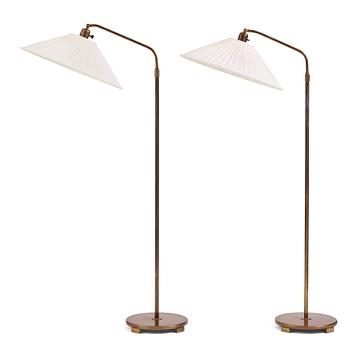 213. Erik Tidstrand, a pair of floor lamps, model "29448", Nordiska Kompaniet 1930s.