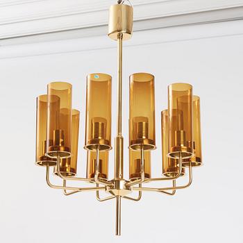 Hans-Agne Jakobsson, a pair of, "Sonata" chandeliers, model T-434/10, Hans Agne Jakobsson AB, Markaryd, Sweden 1960-70s.