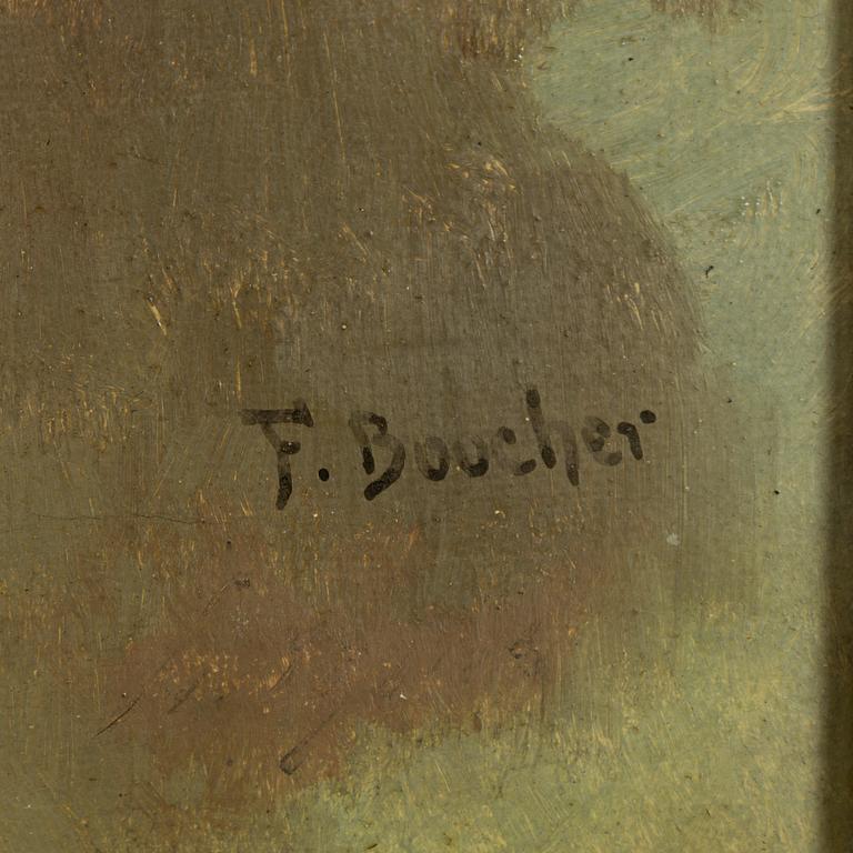 Francois Boucher, in the manner of.  Putti, a pair.