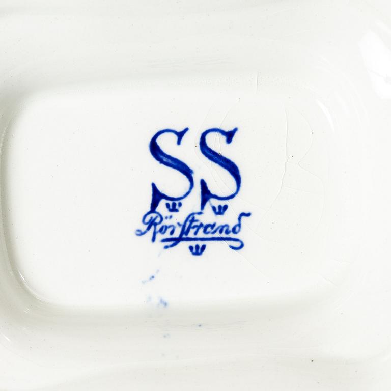 Matservis, 87 delar, flintgods, "Svenska slott", Rörstrand.