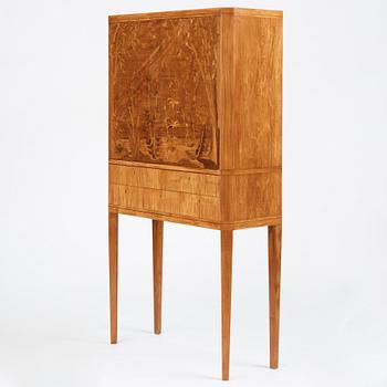 Carl Malmsten, a Swedish Modern cabinet on stand, a journeyman's masterpiece by Sven-Erik Fryklund, Sweden 1942.