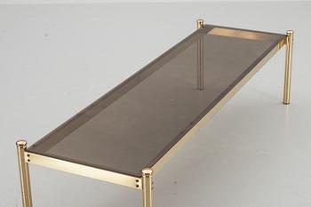 SIDOBORD, mässing och plexi, 70-tal.