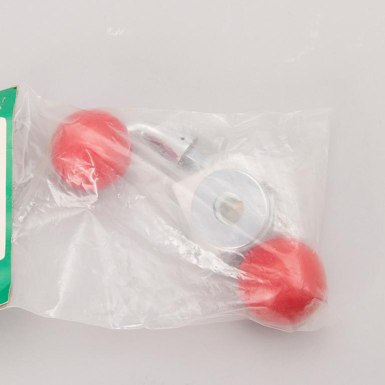 DOOR KNOBS, 4 pairs, manufactured by Primo Oy, Finland, 1960/1970s.