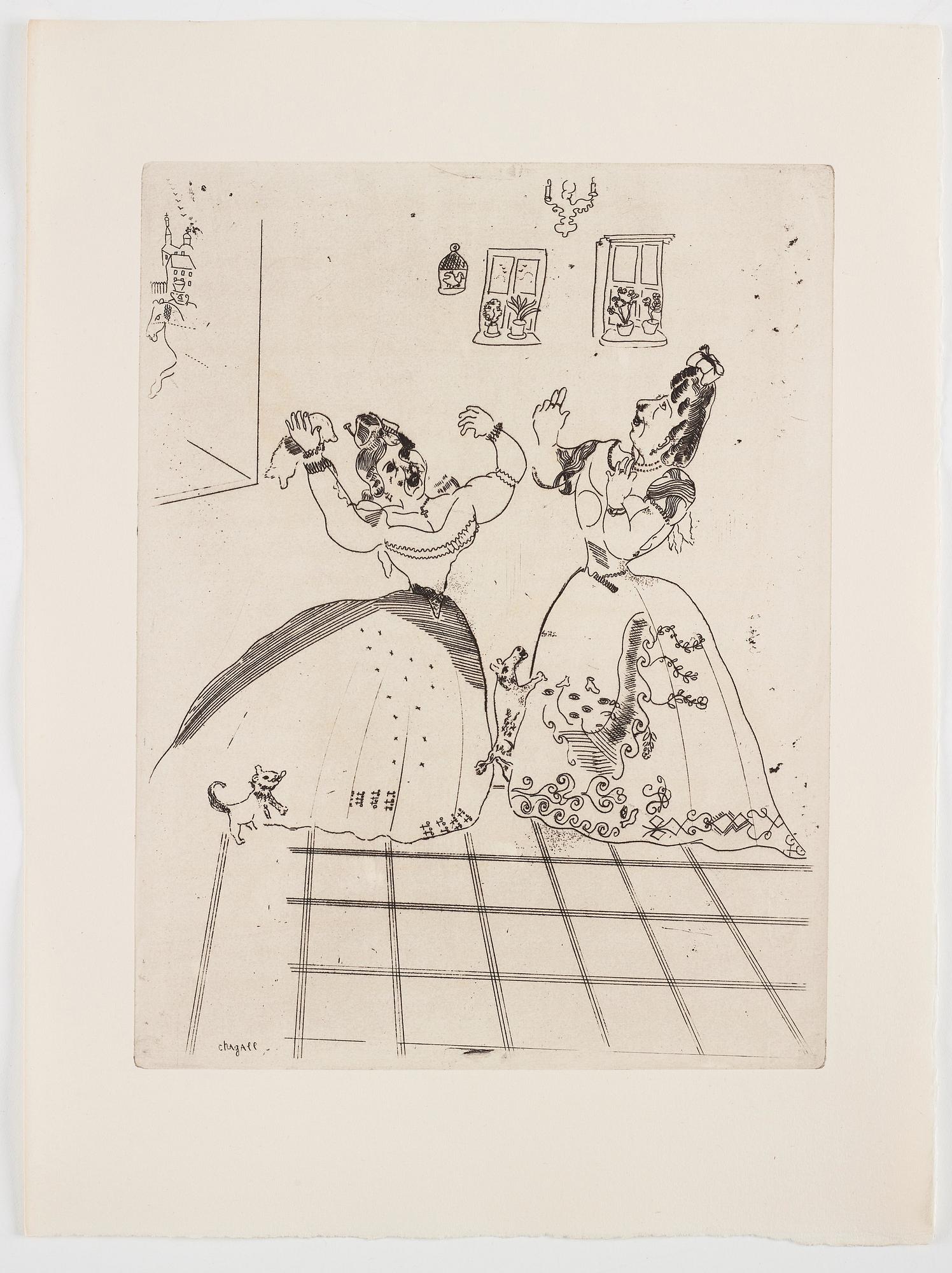 MARC CHAGALL, 71 st etsningar ur upplagan om 285 exemplar på Arches/MBM/J. Perrigot-papper, 1923-1948.